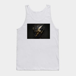 Black and Gold lightning Tank Top